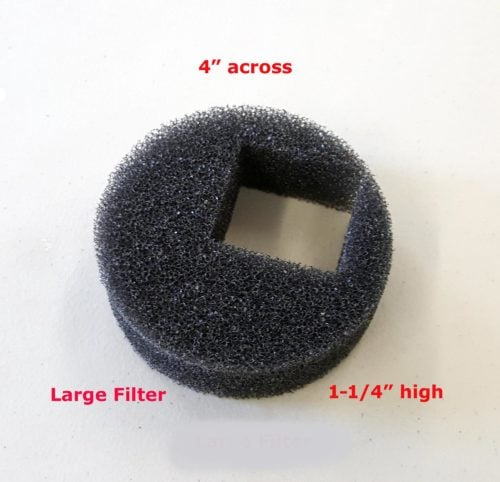 Food safe Foam Filter - Fits both large and small pumps