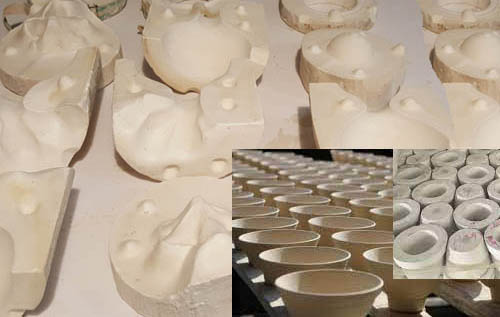 mold-made vs handmade ceramic cat fountains