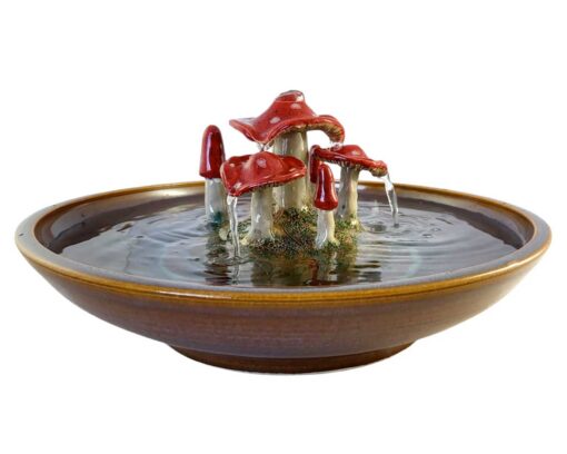Magic Mushrooms Ceramic Cat Water Fountain (10 Cup)