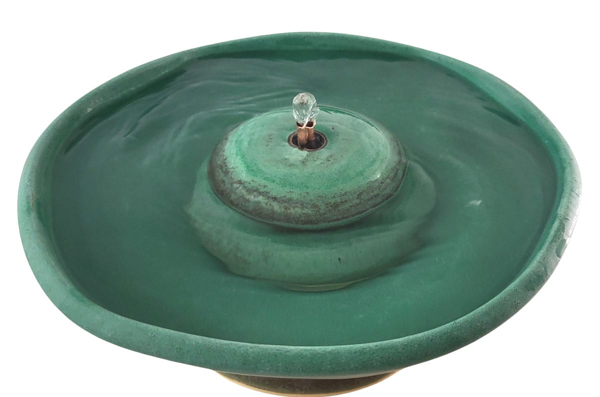 Antique Green  Cat Water Fountain  (8 Cup)