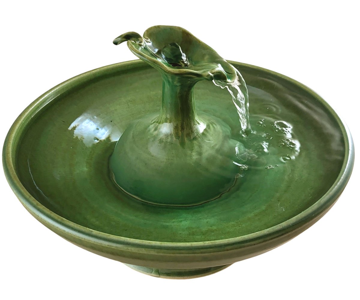 Garden Green Leaf Cat Fountain  (12 Cup)