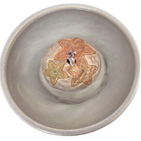 Sea Star Enhanced Style Ceramic Cat Drinking Fountain (9 Cup)