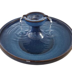 Midnight Blue Piazza Original Style Ceramic cat water (9 Cup)