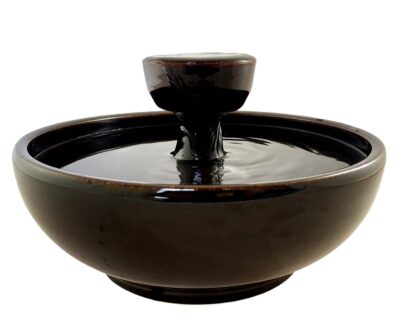 Ebony Piazza  Original Style  Ceramic Cat Fountain   (11 Cup)
