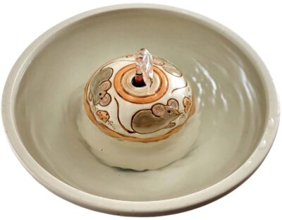 Mice n Cheese  Enhanced Ceramic Cat Drinking Fountain (10 Cup)