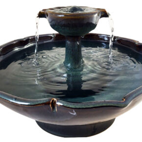 Forest Piazza  Enhanced Style Ceramic Cat Water Fountain (14 Cup)