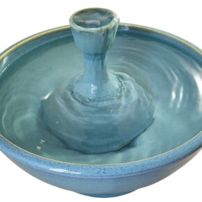 Bermuda Piazza Enhanced Style Ceramic Cat Fountain (11 Cup)