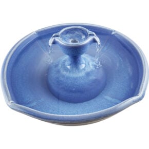 Lavender Blue Piazza  Enhanced Style Ceramic Cat Water Fountain (13 Cup)