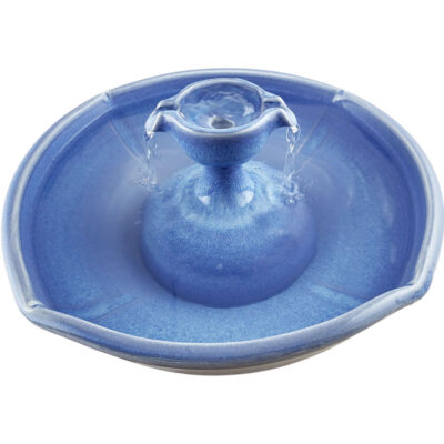 Lavender Blue Piazza  Enhanced Style Ceramic Cat Water Fountain (13 Cup)