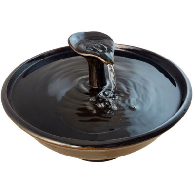 RESERVED for Chris R. - Ebony Silk Enhanced Style Cat Drinking Fountain (13 Cup)