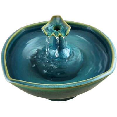 Fluted Delta Enhanced Style Cat Water Fountain  (13 Cup)