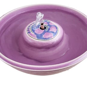 Purple Cat Enhanced Style  Cat Drinking Fountain (8 Cup)