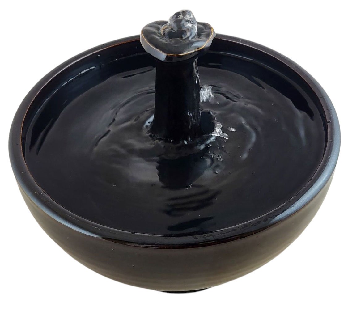 Ebony Retrotable Enhanced Style Cat Fountain  (12 Cup)