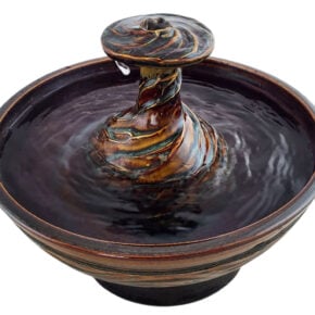 Mahogany Swirl Enhanced Style Cat Fountain (9 Cup)