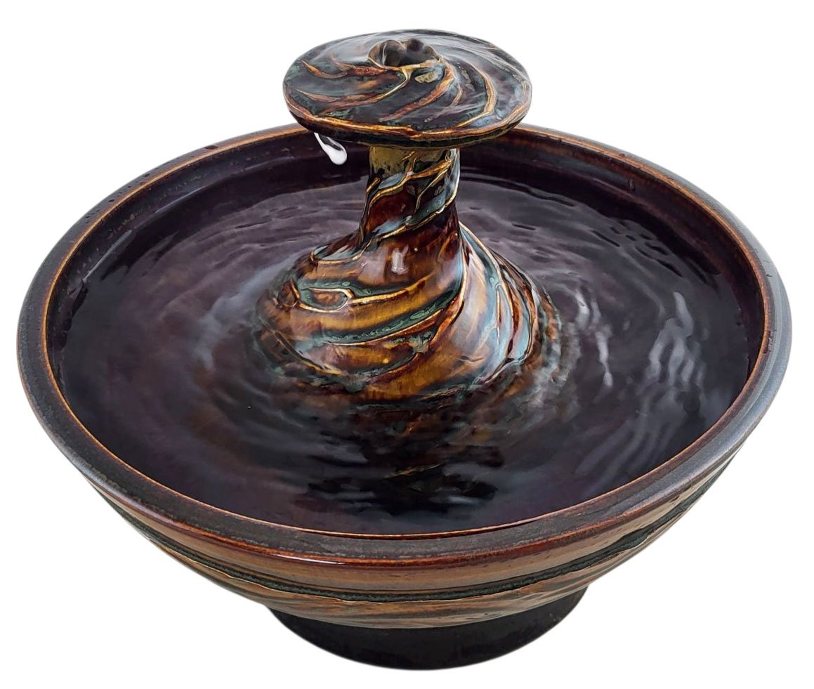 Mahogany Swirl Enhanced Style Cat Fountain (9 Cup)