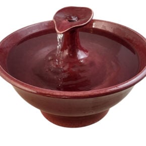 Cranberry Silk Enhanced Style Cat Drinking Fountain (11 Cup)