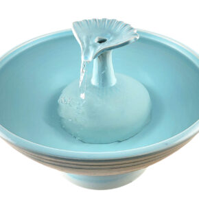 Fluted Delta Enhanced Style Cat Water Fountain (15 Cup)