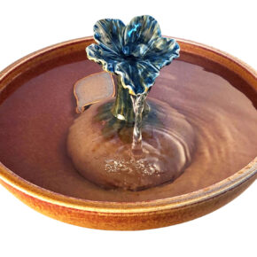 Blue Hibiscus Original Style Cat Drinking Fountain (14 Cup)