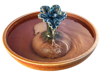 Blue Hibiscus Original Style Cat Drinking Fountain (14 Cup)
