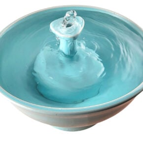 Cerulean Retrotable Enhanced Style Cat Fountain  (16 Cup)