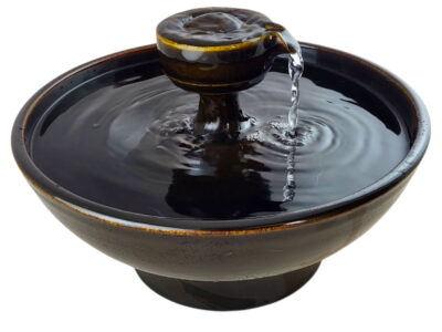 Ebony Piazza Enhanced Style Cat Drinking Fountain (12 Cup)