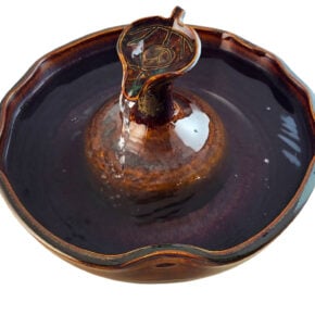 Mahogany Leaf Enhanced Style Cat Water Fountain  (9 Cup)