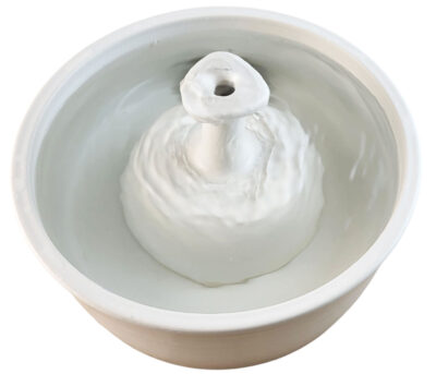 Cream Retrotable Original Style Cat Fountain  (9 Cup)