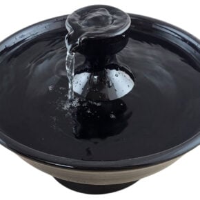 Ebony Piazza Enhanced Style Cat Drinking Fountain (10 Cup)