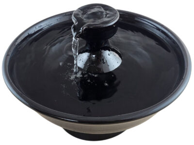 Ebony Piazza Enhanced Style Cat Drinking Fountain (10 Cup)