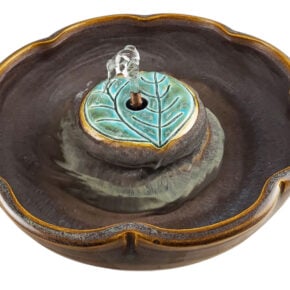 Desert Flower Enhanced Style Cat Drinking Fountain (9 Cup)
