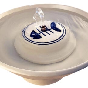 Fish Dinner Enhanced Style Cat Drinking Fountain (13 Cup)