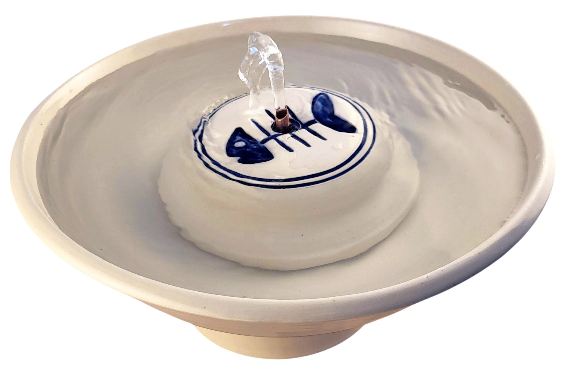 Fish Dinner Enhanced Style Cat Drinking Fountain (13 Cup)