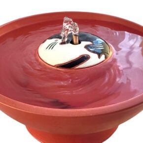 Yin Yang Enhanced Style Cat Drinking Fountain (14 Cup)