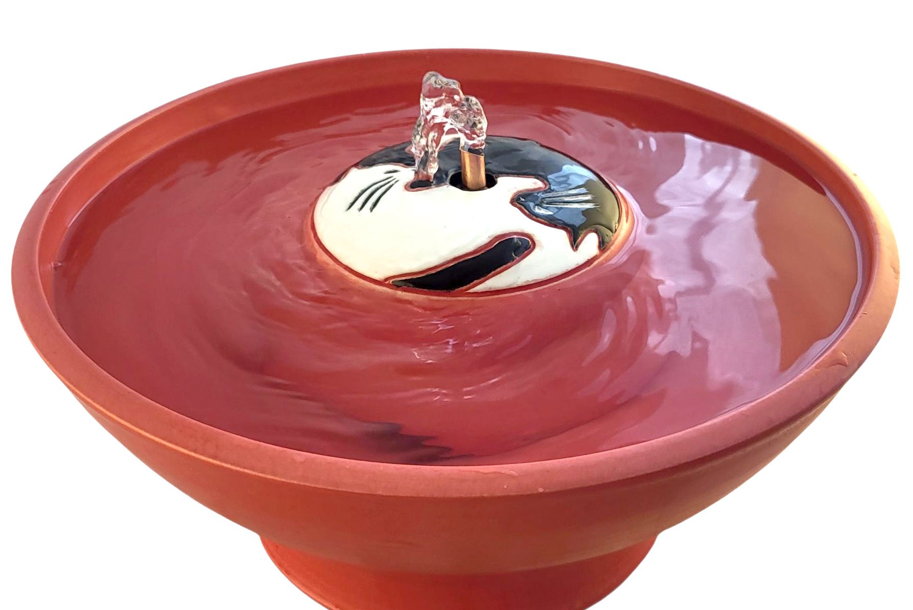 Yin Yang Enhanced Style Cat Drinking Fountain (14 Cup)