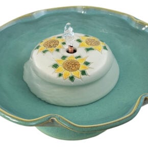 Sunflowers Enhanced Style  Cat Drinking Fountain (11 Cup)
