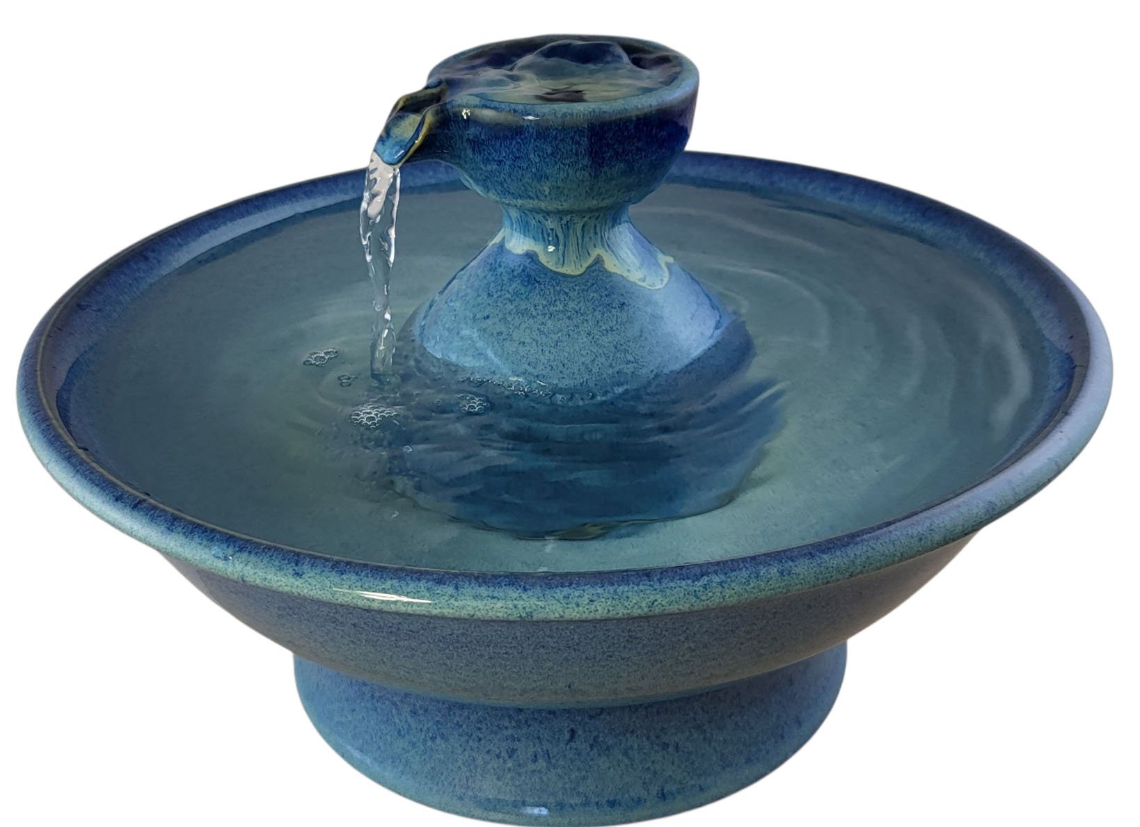Teal Piazza Enhanced Style Cat Drinking Fountain (12 Cup)