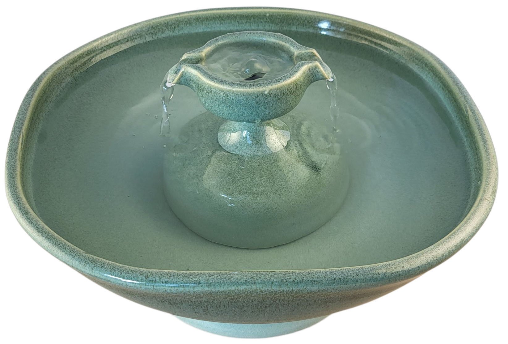 Peruvian Piazza  Enhanced Style Ceramic Cat Water Fountain (13 Cup)