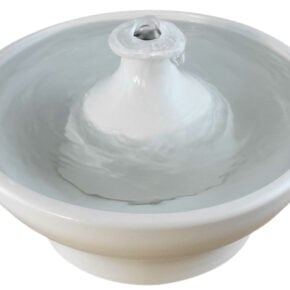 Cream Retrotable Enhanced Style Cat Fountain  (9 Cup)