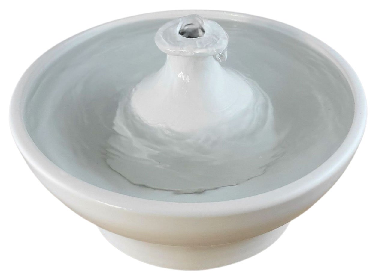 Cream Retrotable Enhanced Style Cat Fountain  (9 Cup)