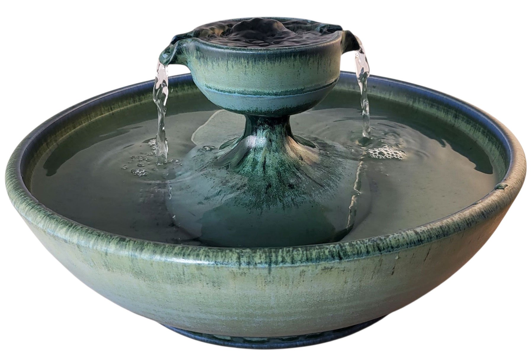 Emerald Piazza  Original Style Ceramic Cat Water Fountain (14 Cup)