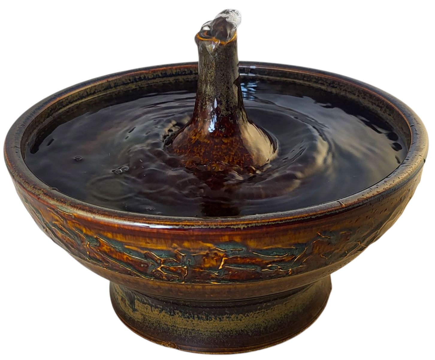 Mahogany Geyser  Enhanced Style Cat Water Fountain  (11 Cup)