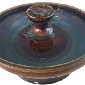 Mahogany Piazza Enhanced Style Ceramic Cat Water Fountain (11 Cup)