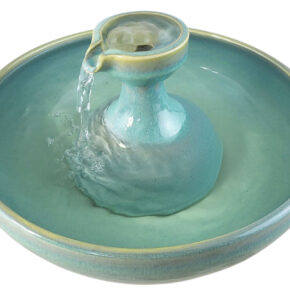 Caribbean Piazza Enhanced Style Cat Drinking Fountain (11 Cup)