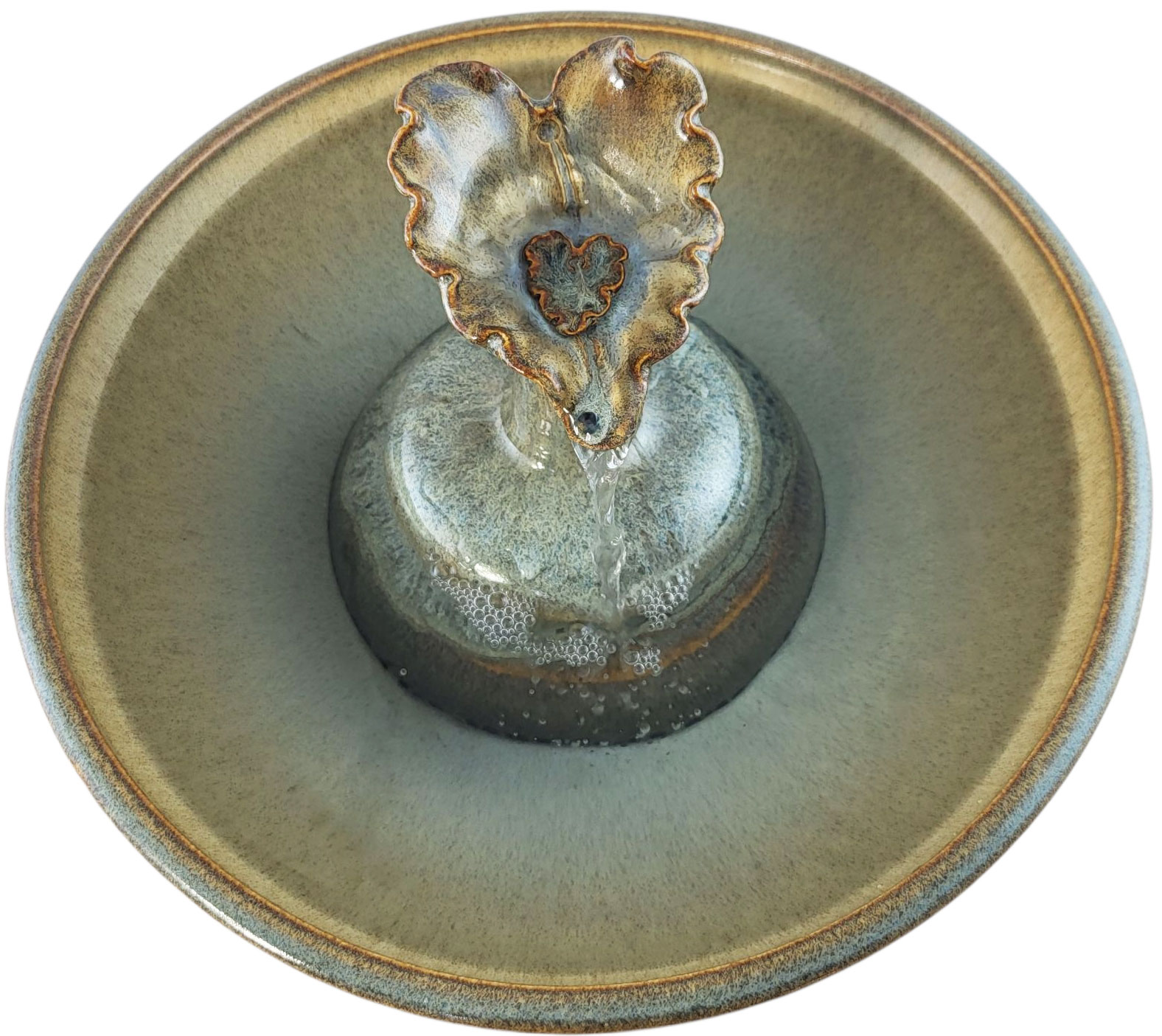 Copper Leaf Enhanced Style Cat Drinking Fountain (11 Cup)