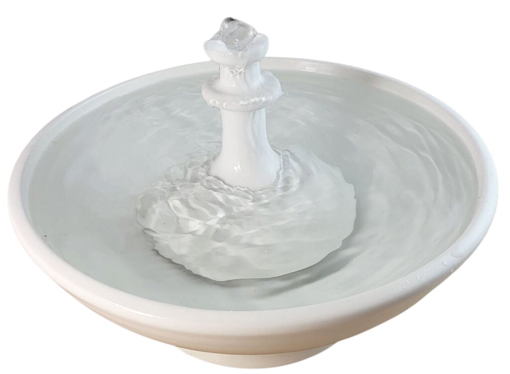 White Pagoda Enhanced Style Cat Fountain  (10 Cup)