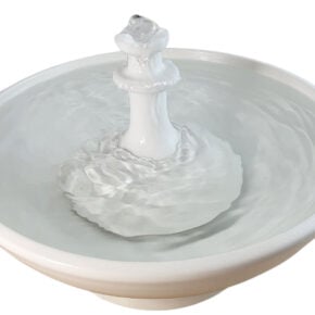 White Pagoda Enhanced Style Cat Fountain  (10 Cup)