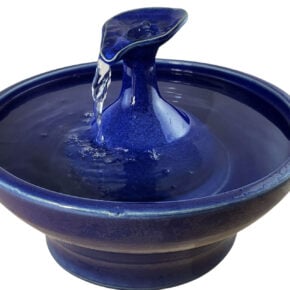 Blue Silk Enhanced Style Cat Drinking Fountain  (10 Cup)