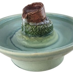 Cauldron Enhanced Style Cat Drinking Fountain (9 Cup)