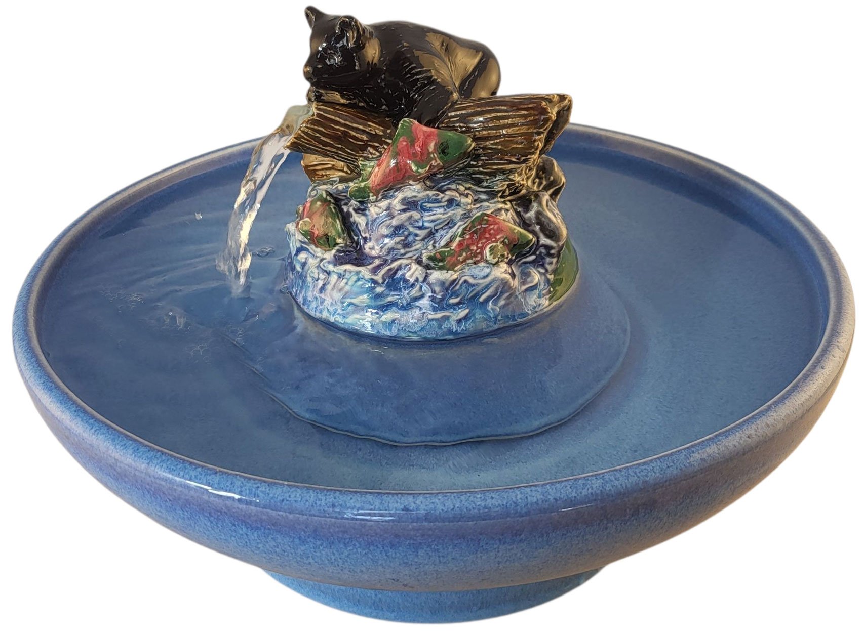Salmon Run  Enhanced Style Cat Drinking Fountain (11 Cup)