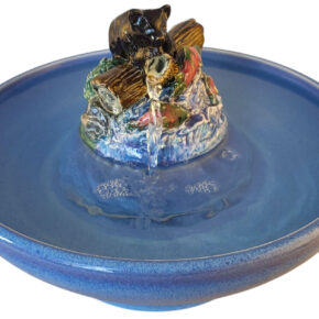 Black Bear Enhanced Style Cat Drinking Fountain (11 Cup)